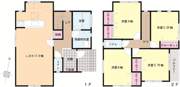 平作2丁目A間取